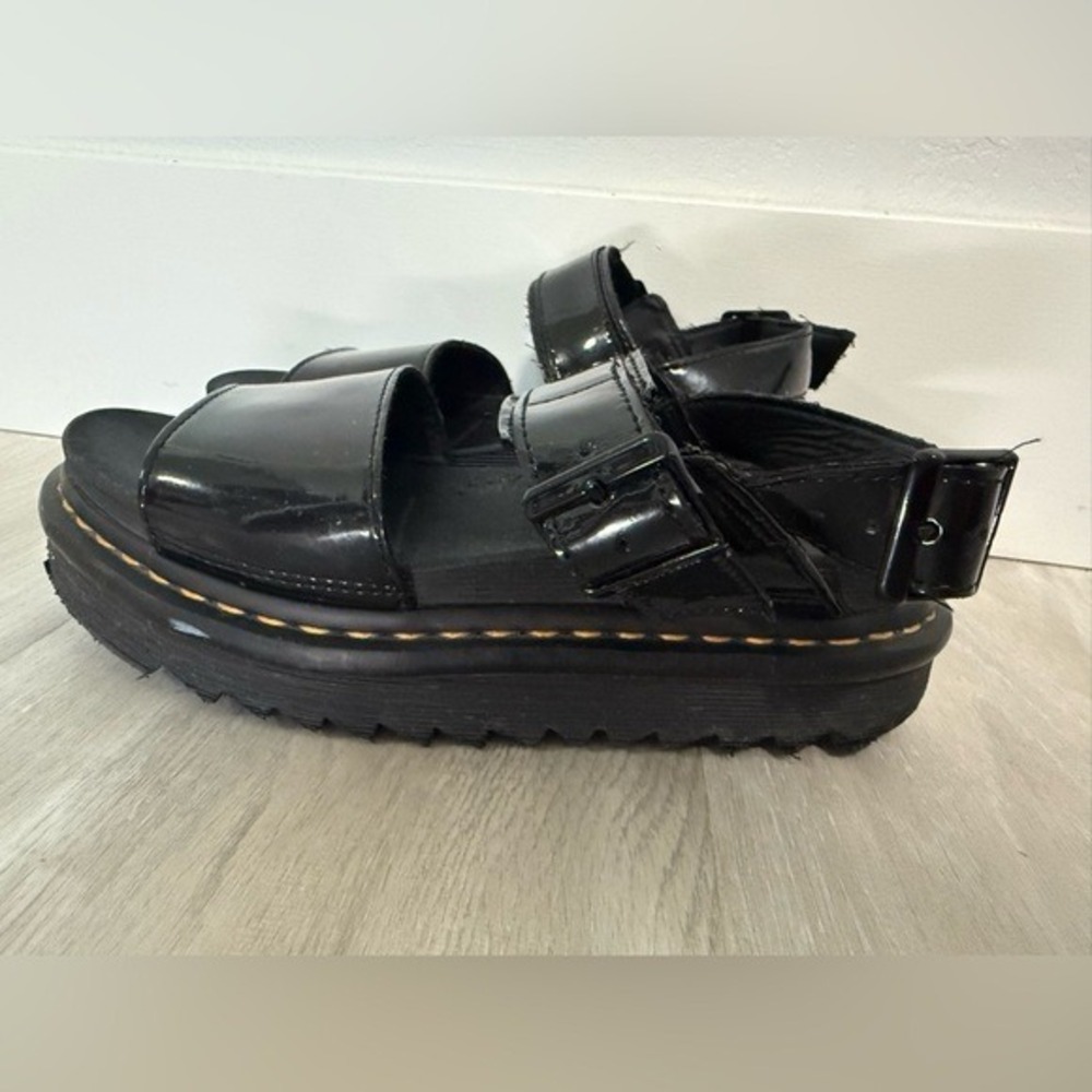 Dr Martens Voss Quad Platform Patent Leather Gladiator Sandals Women US 7 UK 5 - Picture 8 of 12